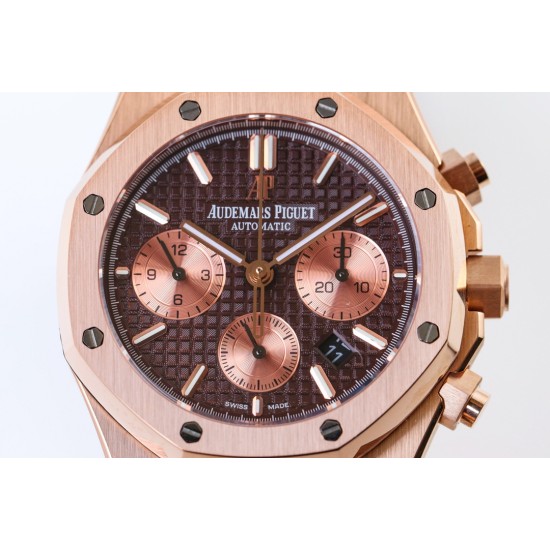 Audemars Piguet-Royal Oak Chrono 26331 RG/RG Brown/RG IPF A7750