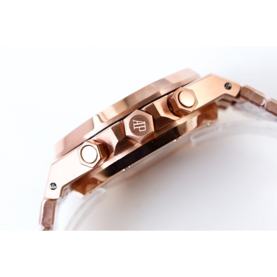 Audemars Piguet-Royal Oak Chrono 26331 RG/RG Brown/RG IPF A7750