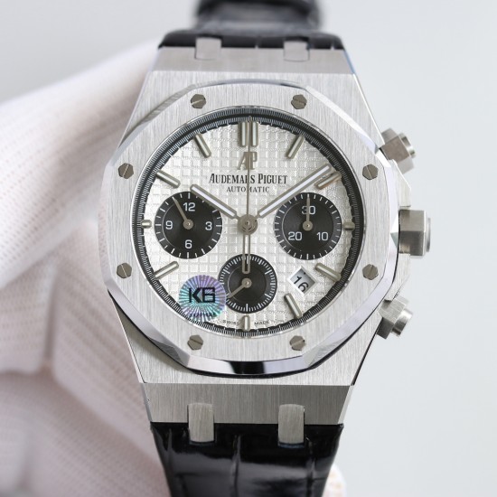 Audemars Piguet-Royal Oak Chrono 26331ST SS/LE Wht/Blk OMF V2 A7750