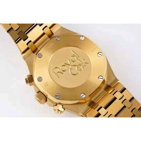 Audemars Piguet-Royal Oak Chrono 26331 YG/YG Green/Stk A7750