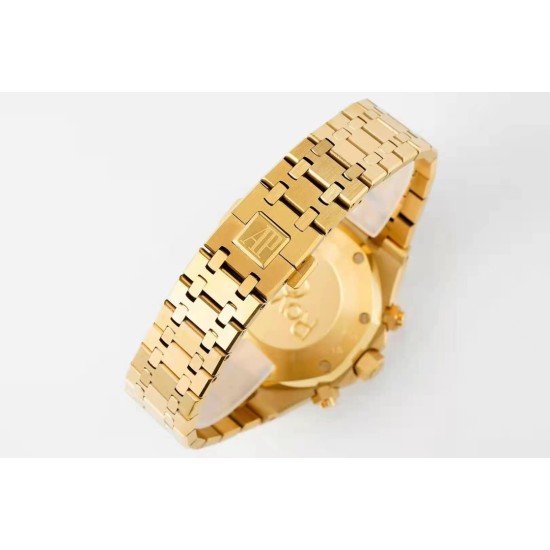 Audemars Piguet-Royal Oak Chrono 26331 YG/YG Green/Stk A7750