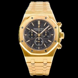 Audemars Piguet-Royal Oak Chronograph 26331ST YG/YG Black OMF A7750