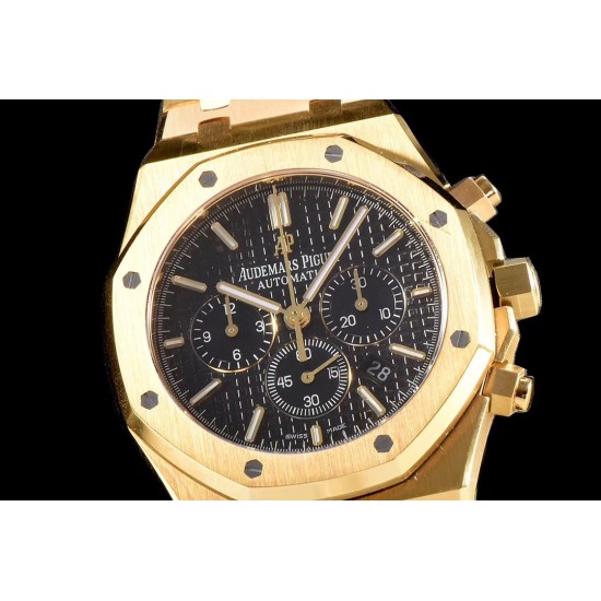 Audemars Piguet-Royal Oak Chronograph 26331ST YG/YG Black OMF A7750