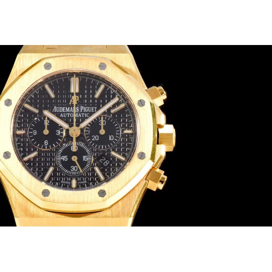 Audemars Piguet-Royal Oak Chronograph 26331ST YG/YG Black OMF A7750