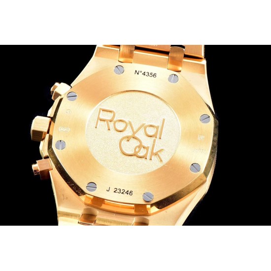 Audemars Piguet-Royal Oak Chronograph 26331ST YG/YG Black OMF A7750