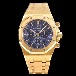 Audemars Piguet-Royal Oak Chronograph 26331ST YG/YG Blue OMF A7750