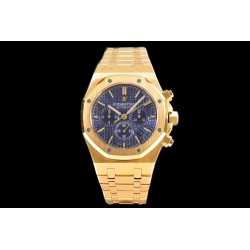 Audemars Piguet-Royal Oak Chronograph 26331ST YG/YG Blue OMF A7750