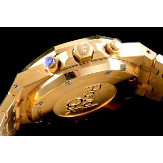 Audemars Piguet-Royal Oak Chronograph 26331ST YG/YG Blue OMF A7750