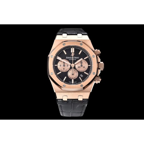 Audemars Piguet-Royal Oak Chronograph 26331ST RG/LE Black OMF A7750