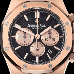 Audemars Piguet-Royal Oak Chronograph 26331ST RG/LE Black OMF A7750