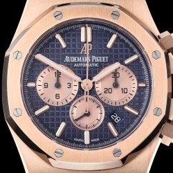 Audemars Piguet-Royal Oak Chronograph 26331ST RG/LE Blue OMF A7750