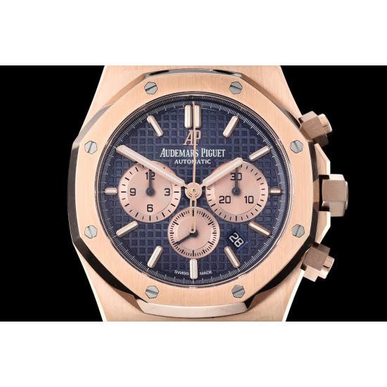Audemars Piguet-Royal Oak Chronograph 26331ST RG/LE Blue OMF A7750
