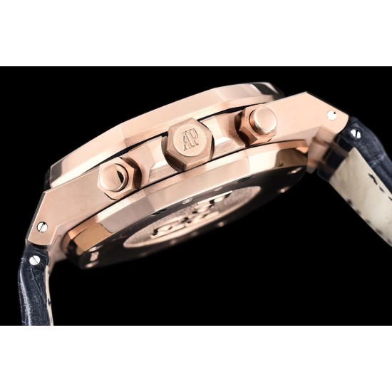 Audemars Piguet-Royal Oak Chronograph 26331ST RG/LE Blue OMF A7750