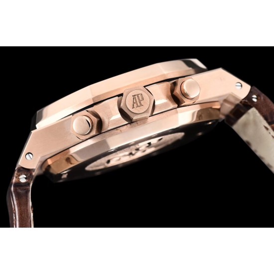 Audemars Piguet-Royal Oak Chronograph 26331ST RG/RG White OMF A7750