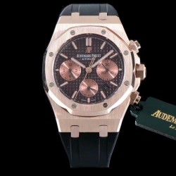 Audemars Piguet-Royal Oak Chronograph 26331ST RG/RU Brwn OMF A7750