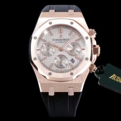 Audemars Piguet-Royal Oak Chronograph 26331ST RG/RU Wht/Wht OMF A7750