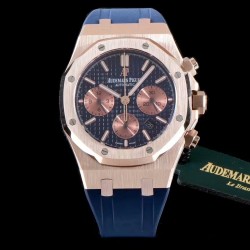 Audemars Piguet-Royal Oak Chronograph 26331ST RG/RU Blue BF A7750