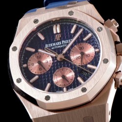 Audemars Piguet-Royal Oak Chronograph 26331ST RG/RU Blue BF A7750