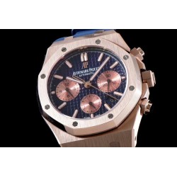Audemars Piguet-Royal Oak Chronograph 26331ST RG/RU Blue BF A7750