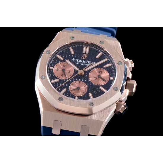 Audemars Piguet-Royal Oak Chronograph 26331ST RG/RU Blue BF A7750