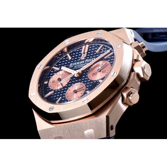 Audemars Piguet-Royal Oak Chronograph 26331ST RG/RU Blue BF A7750