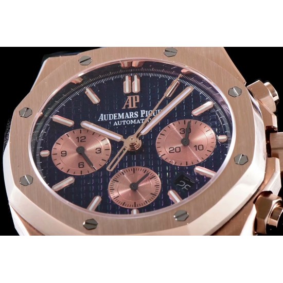 Audemars Piguet-Royal Oak Chronograph 26331ST RG/RU Blue BF A7750