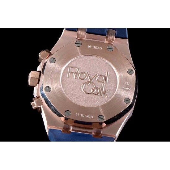 Audemars Piguet-Royal Oak Chronograph 26331ST RG/RU Blue BF A7750