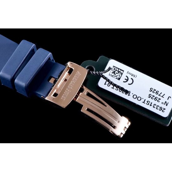 Audemars Piguet-Royal Oak Chronograph 26331ST RG/RU Blue BF A7750