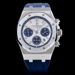 Audemars Piguet-Royal Oak Chrono 26331ST SS/RU Wht/Blue BF V2 A7750