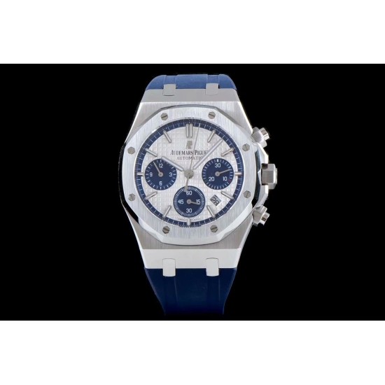 Audemars Piguet-Royal Oak Chrono 26331ST SS/RU Wht/Blue BF V2 A7750