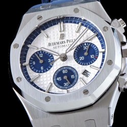 Audemars Piguet-Royal Oak Chrono 26331ST SS/RU Wht/Blue BF V2 A7750