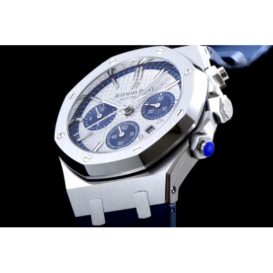 Audemars Piguet-Royal Oak Chrono 26331ST SS/RU Wht/Blue BF V2 A7750