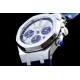 Audemars Piguet-Royal Oak Chrono 26331ST SS/RU Wht/Blue BF V2 A7750