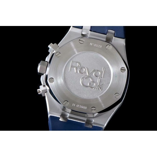 Audemars Piguet-Royal Oak Chrono 26331ST SS/RU Wht/Blue BF V2 A7750