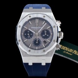 Audemars Piguet-Royal Oak Chronograph 26331ST SS/RU Grey/Blue BF A7750
