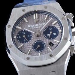 Audemars Piguet-Royal Oak Chronograph 26331ST SS/RU Grey/Blue BF A7750