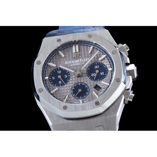 Audemars Piguet-Royal Oak Chronograph 26331ST SS/RU Grey/Blue BF A7750