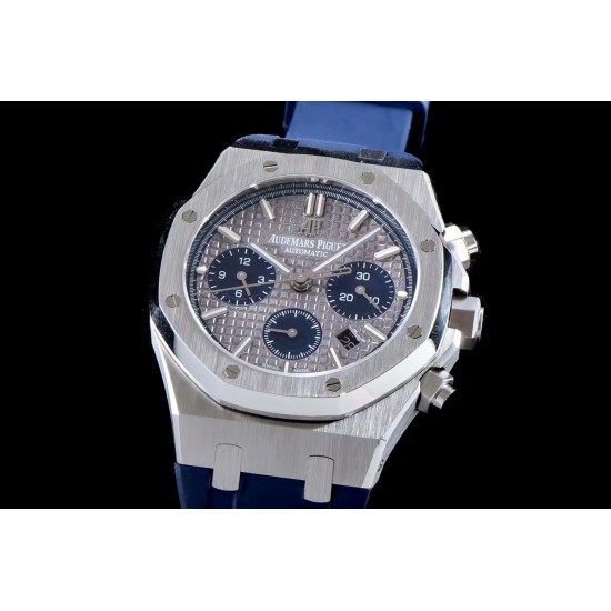 Audemars Piguet-Royal Oak Chronograph 26331ST SS/RU Grey/Blue BF A7750