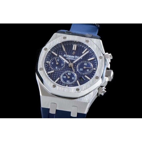 Audemars Piguet-Royal Oak Chronograph 26331 SS/RU Blue/Blue BF A7750