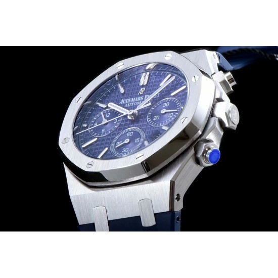 Audemars Piguet-Royal Oak Chronograph 26331 SS/RU Blue/Blue BF A7750