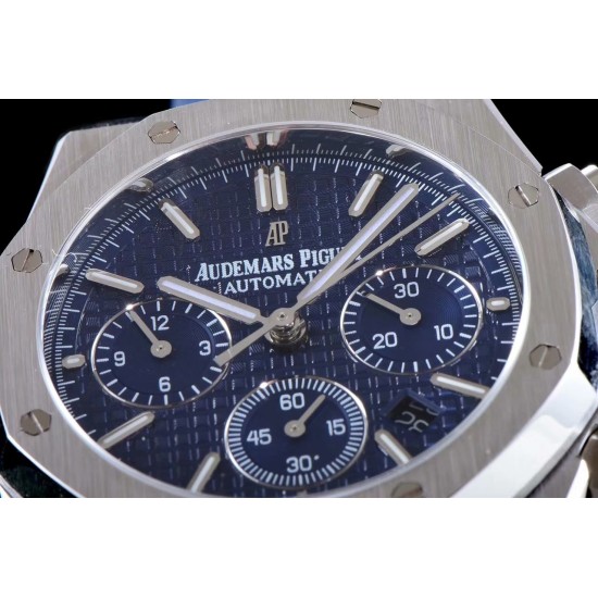 Audemars Piguet-Royal Oak Chronograph 26331 SS/RU Blue/Blue BF A7750