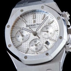 Audemars Piguet-Royal Oak Chrono 26331ST SS/RU Wht/Wht BF V2 A7750
