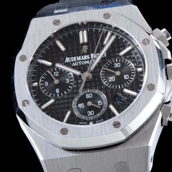 Audemars Piguet-Royal Oak Chronograph 26331 SS/RU Blk/Blk BF A7750