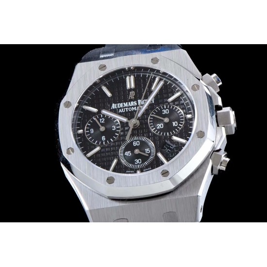 Audemars Piguet-Royal Oak Chronograph 26331 SS/RU Blk/Blk BF A7750