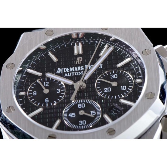 Audemars Piguet-Royal Oak Chronograph 26331 SS/RU Blk/Blk BF A7750