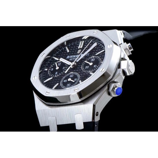 Audemars Piguet-Royal Oak Chronograph 26331 SS/RU Blk/Blk BF A7750