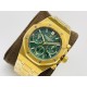 Audemars Piguet-Royal Oak Chrono 26331 YG/YG Green/Stk JFS A7750