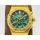 Audemars Piguet-Royal Oak Chrono 26331 YG/YG Green/Stk JFS A7750