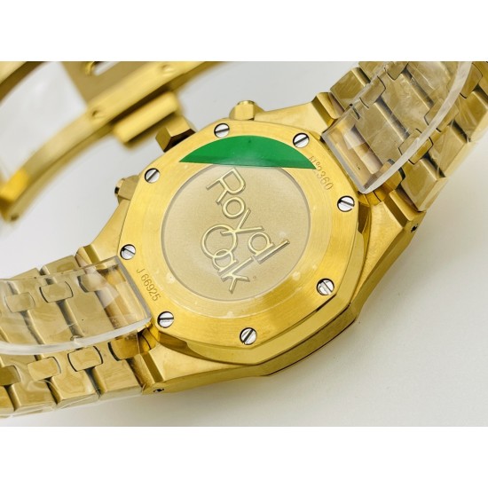 Audemars Piguet-Royal Oak Chrono 26331 YG/YG Green/Stk JFS A7750