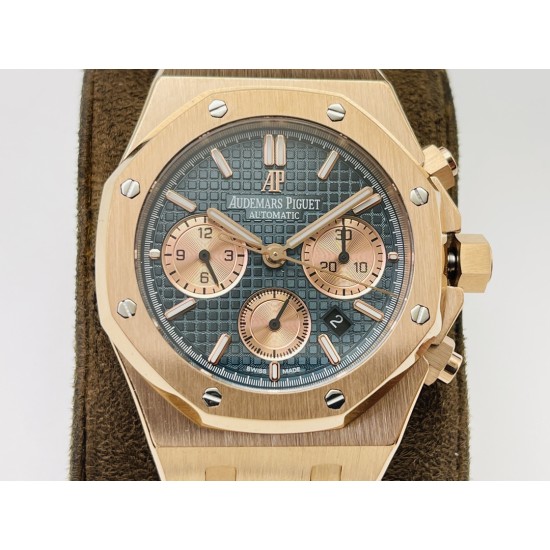 Audemars Piguet-Royal Oak Chrono 26331 RG/RG Green/RG JFS A7750
